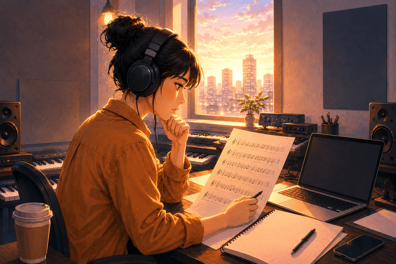 City Pixel background image